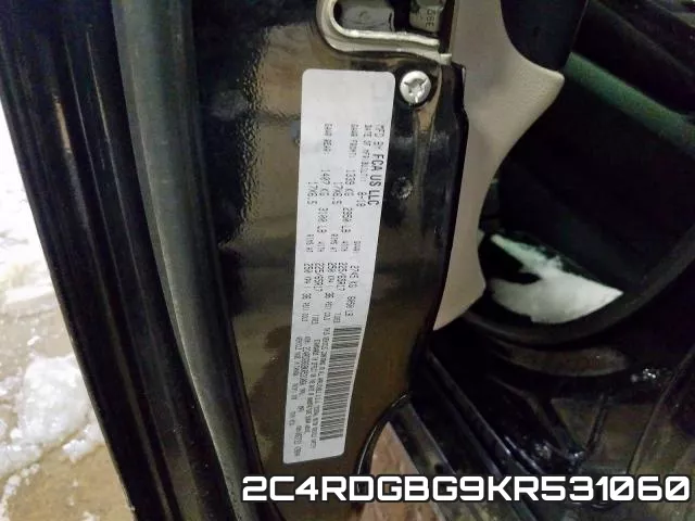 2C4RDGBG9KR531060 фото 2