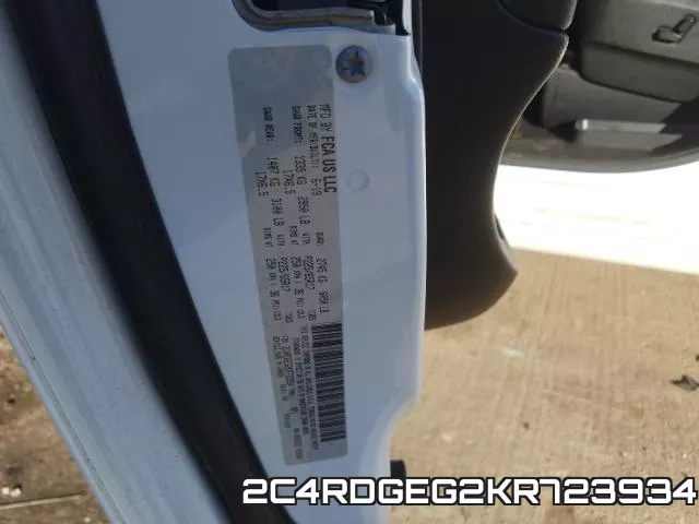 2C4RDGEG2KR723934 фото 2