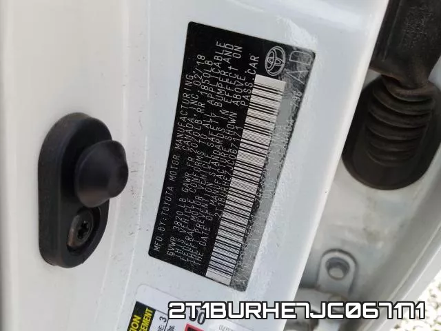 2T1BURHE7JC067171 фото 2