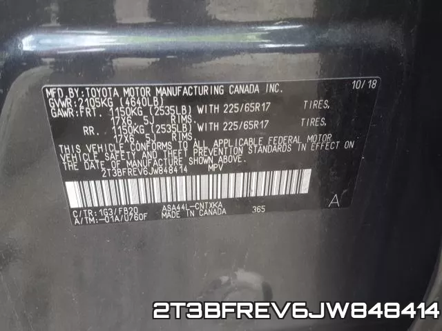2T3BFREV6JW848414 фото 2
