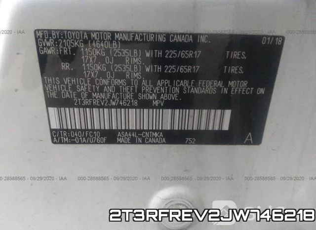 2T3RFREV2JW746218 фото 10