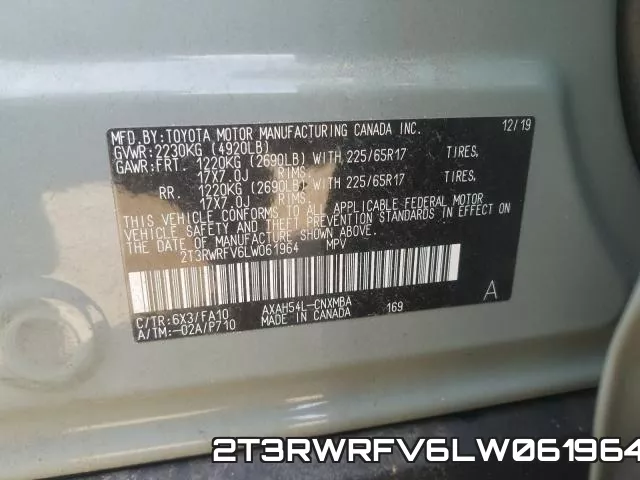 2T3RWRFV6LW061964 фото 2