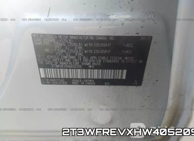 2T3WFREVXHW405209 фото 10
