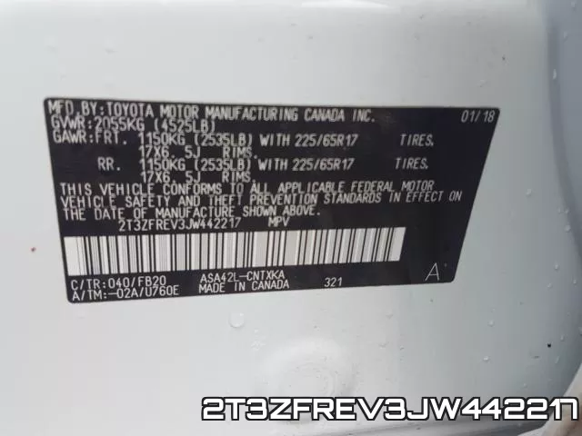 2T3ZFREV3JW442217 фото 2