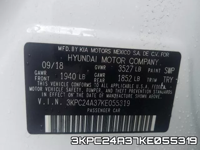 3KPC24A37KE055319 фото 2