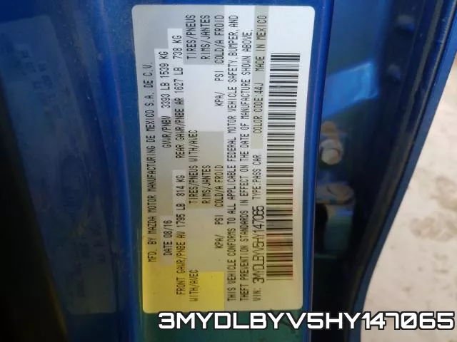 3MYDLBYV5HY147065 фото 2