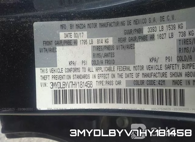 3MYDLBYV7HY181458 фото 10