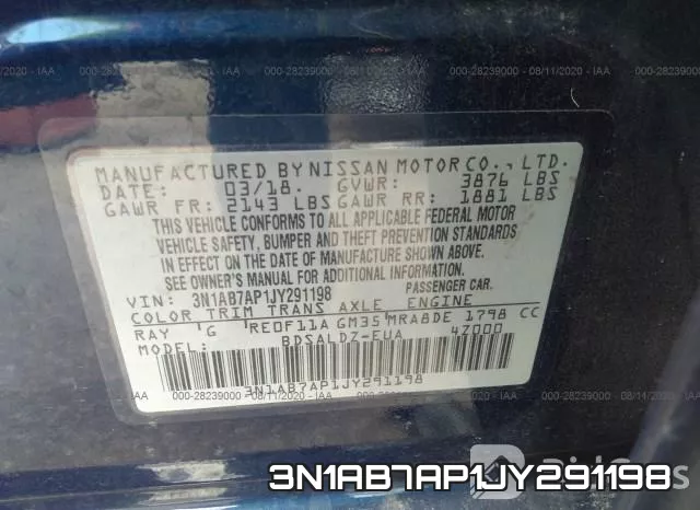 3N1AB7AP1JY291198 фото 10