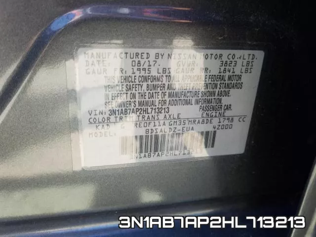 3N1AB7AP2HL713213 фото 2