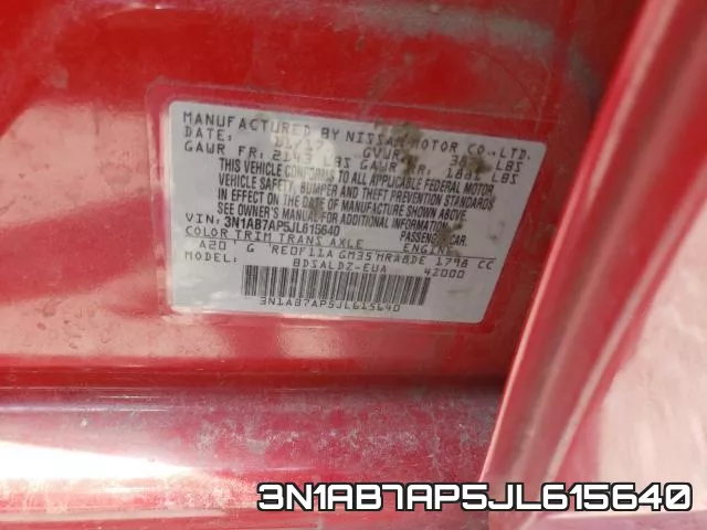 3N1AB7AP5JL615640 фото 2