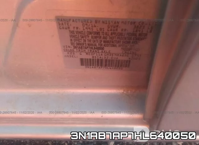 3N1AB7AP7HL640050 фото 10