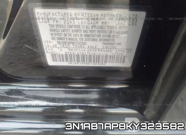 3N1AB7AP8KY323582 фото 10