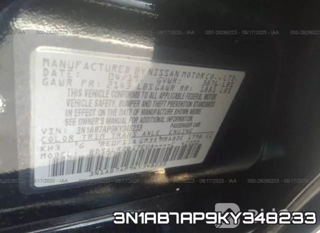 3N1AB7AP9KY348233 фото 10