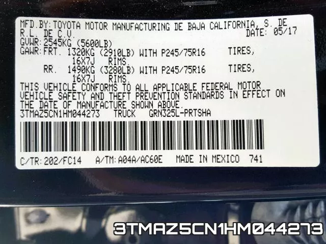 3TMAZ5CN1HM044273 фото 2