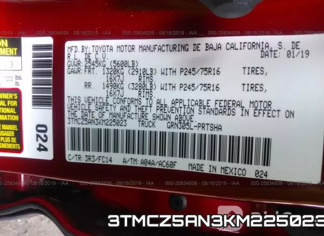 3TMCZ5AN3KM225023 фото 10
