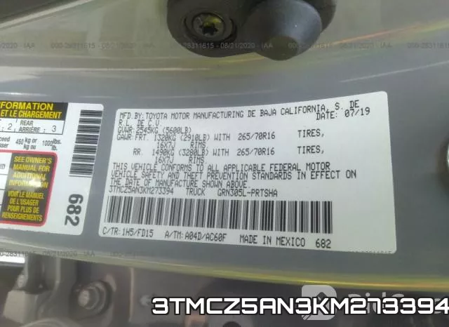 3TMCZ5AN3KM273394 фото 10