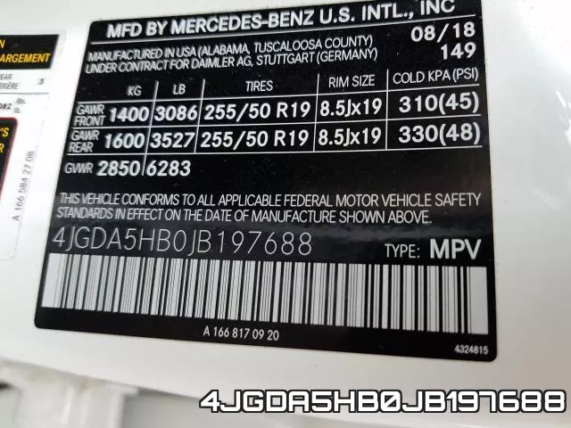4JGDA5HB0JB197688 фото 2