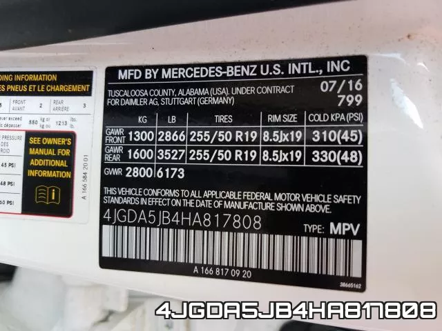 4JGDA5JB4HA817808 фото 2