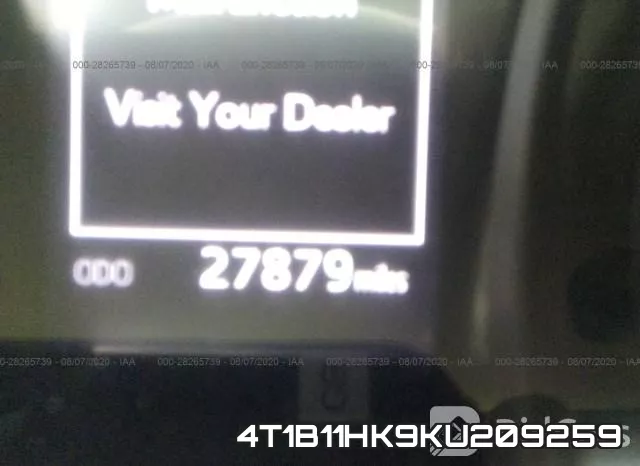 4T1B11HK9KU209259 фото 8