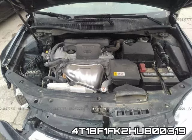 4T1BF1FK2HU800319 фото 2