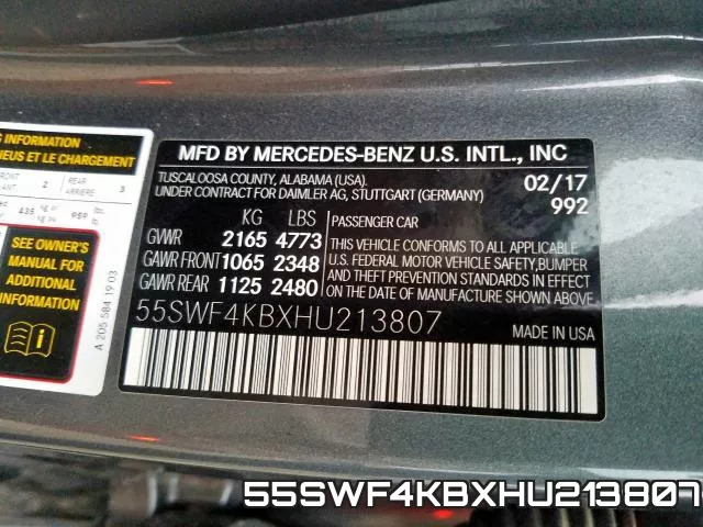 55SWF4KBXHU213807 фото 2