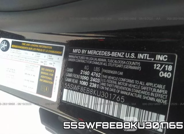 55SWF8EB8KU301765 фото 10
