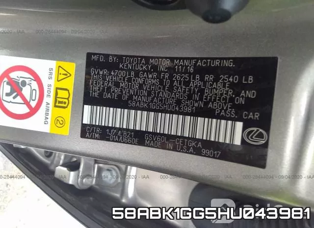 58ABK1GG5HU043981 фото 10
