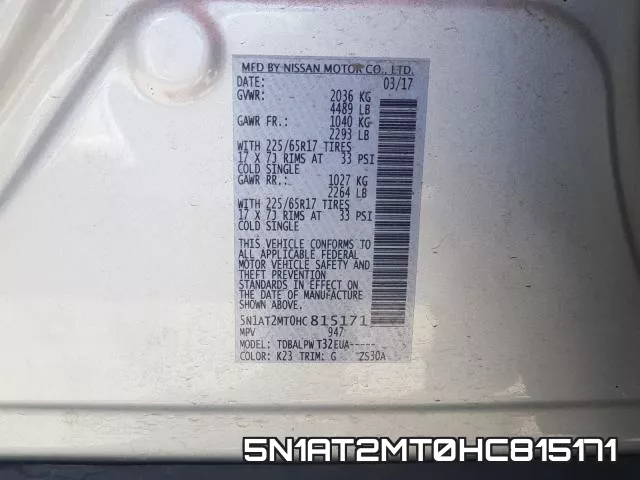 5N1AT2MT0HC815171 фото 2