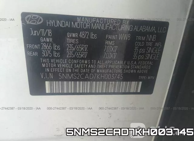 5NMS2CAD7KH003745 фото 10