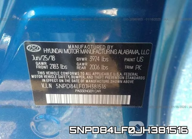 5NPD84LF0JH381516 фото 10