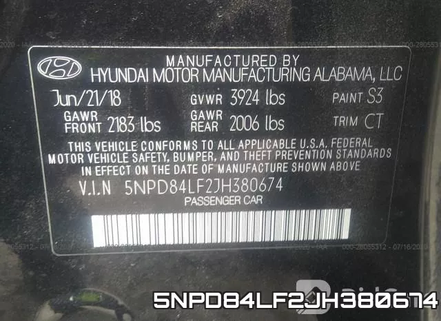 5NPD84LF2JH380674 фото 10