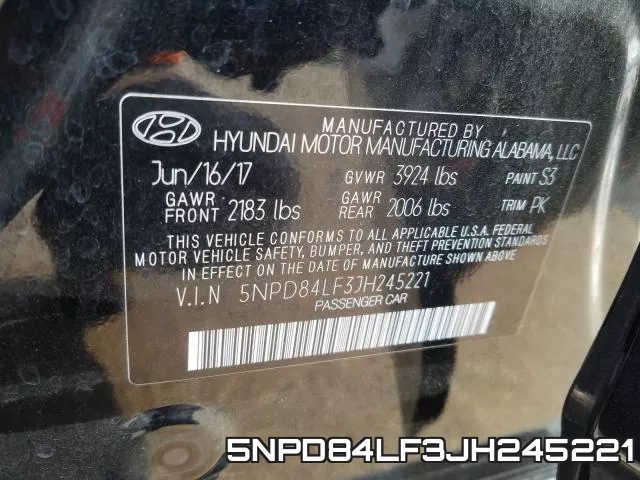 5NPD84LF3JH245221 фото 2