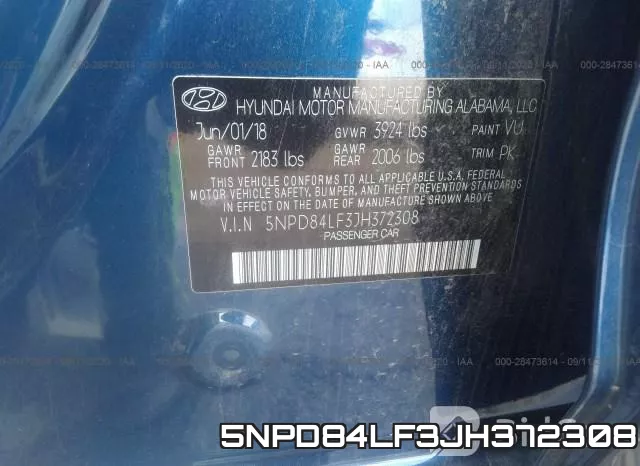 5NPD84LF3JH372308 фото 10