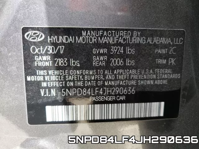 5NPD84LF4JH290636 фото 2