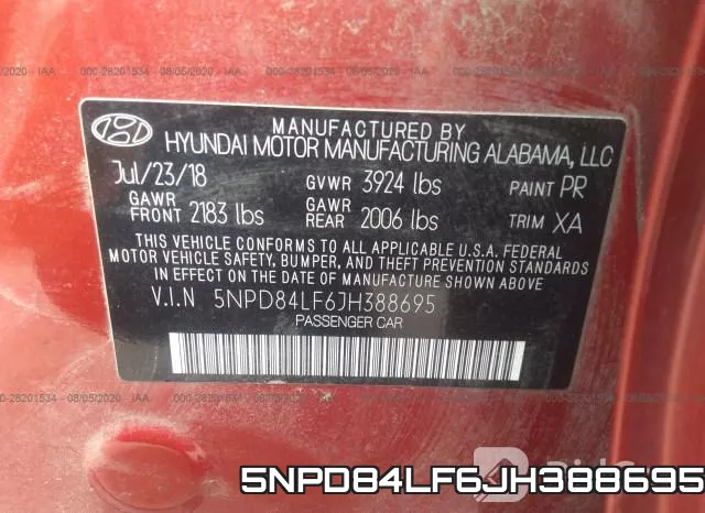5NPD84LF6JH388695 фото 10