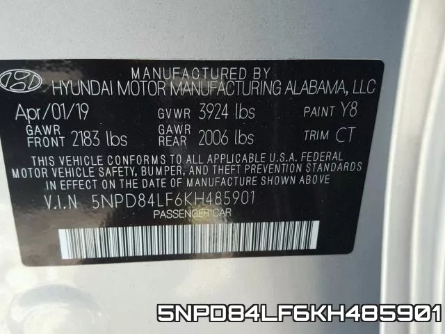5NPD84LF6KH485901 фото 2