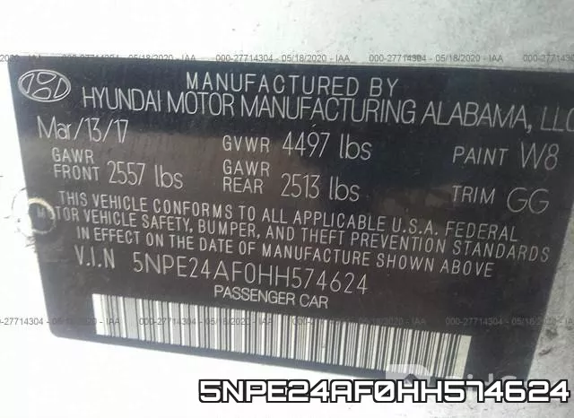 5NPE24AF0HH574624 фото 10