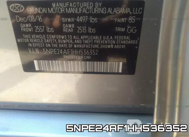 5NPE24AF1HH536352 фото 10