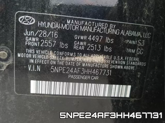 5NPE24AF3HH467731 фото 2