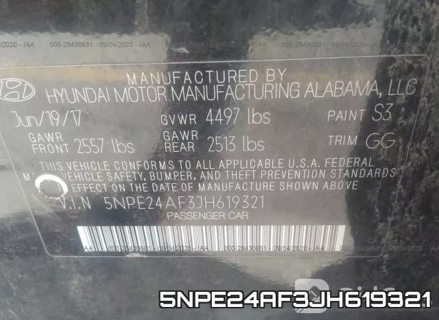 5NPE24AF3JH619321 фото 10