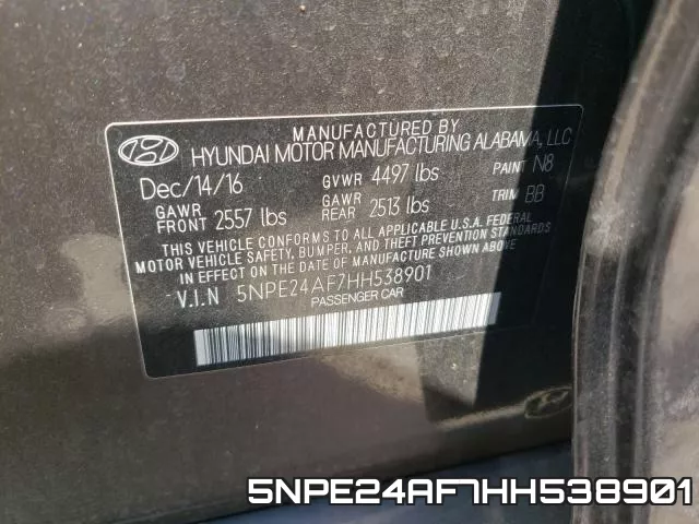 5NPE24AF7HH538901 фото 2