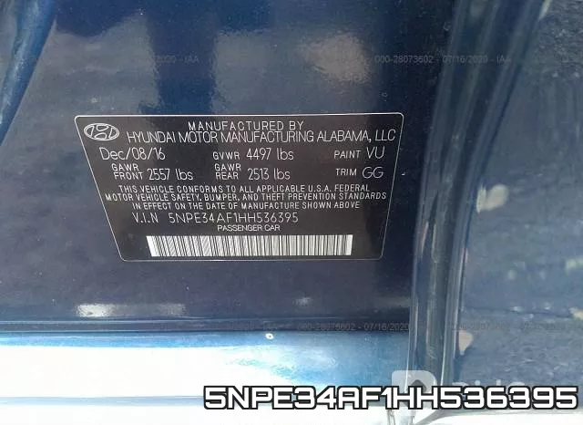 5NPE34AF1HH536395 фото 10
