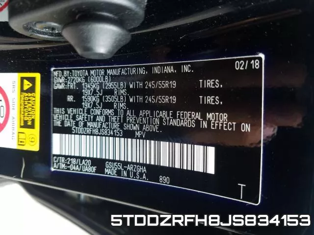 5TDDZRFH8JS834153 фото 2