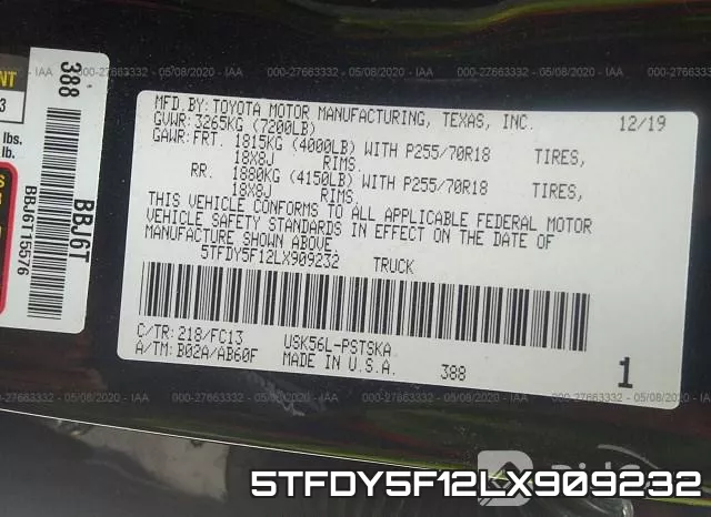 5TFDY5F12LX909232 фото 10