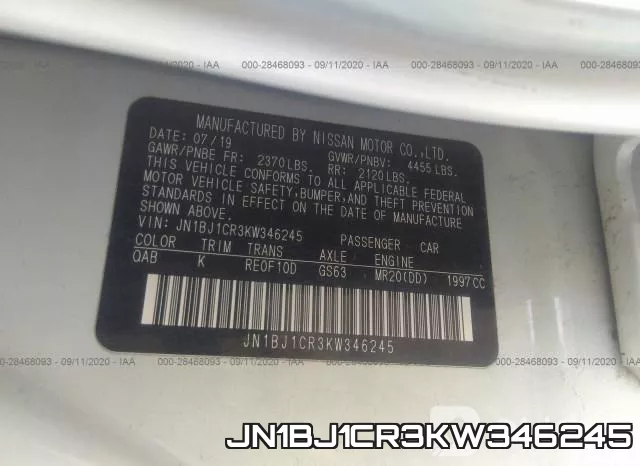 JN1BJ1CR3KW346245 фото 10