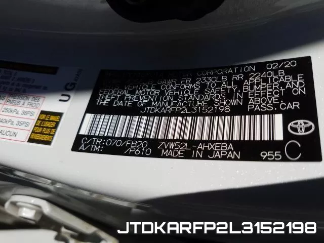 JTDKARFP2L3152198 фото 2