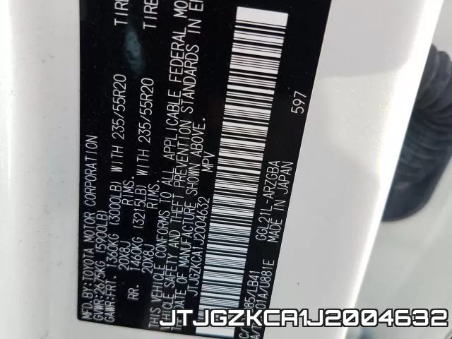 JTJGZKCA1J2004632 фото 2