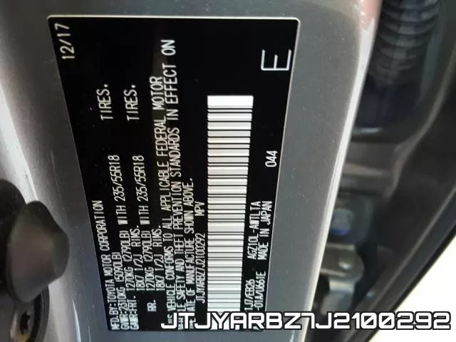 JTJYARBZ7J2100292 фото 2