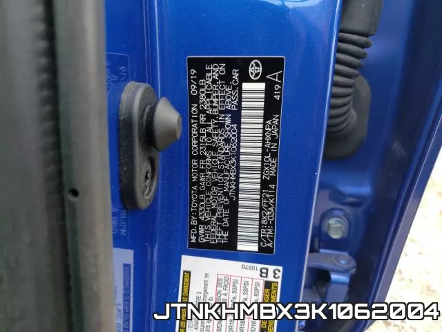 JTNKHMBX3K1062004 фото 2