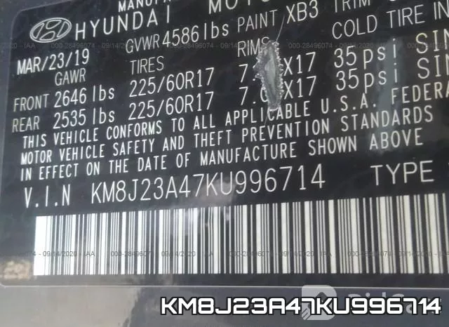 KM8J23A47KU996714 фото 10